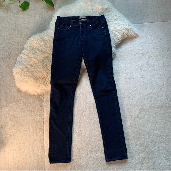 PAIGE Peg Skinny Dark Wash Stretch Jeans 26 - Picture 2 of 10